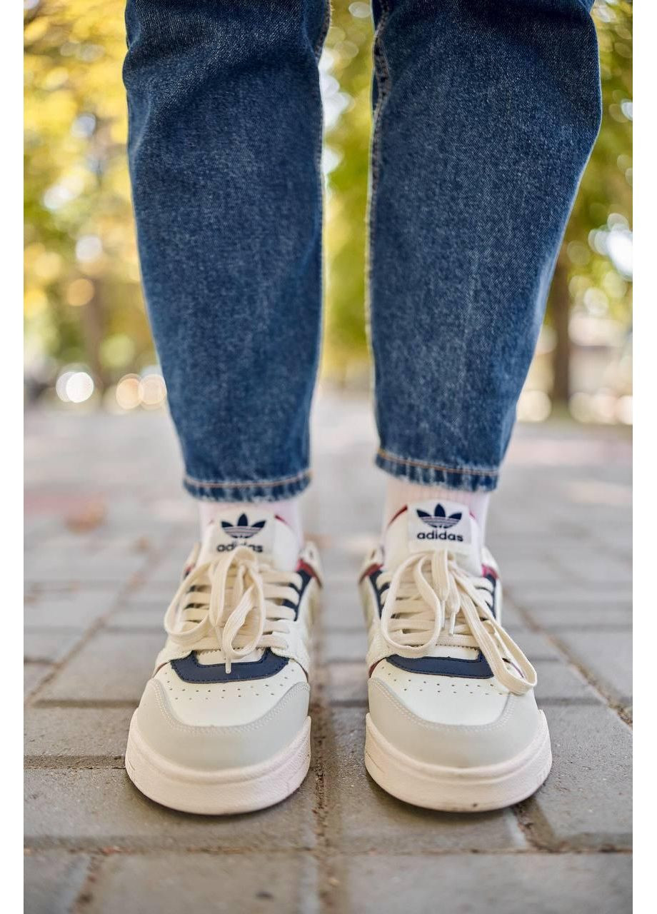 Бежевые демисезонные кроссовки мужские adidas drop step low beige blue адидас дроп степ No Brand