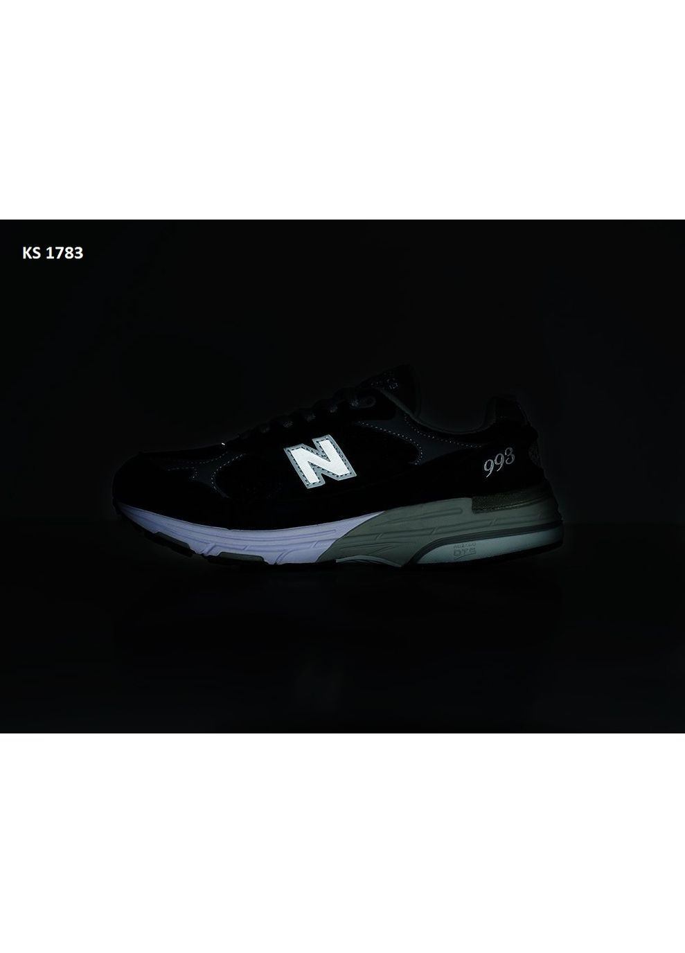 КРОССОВКИ ЖЕНСКИЕ NEW BALANCE 993 BLACK WHITE GRAY НЬЮ БЕЛАНС 993 No Brand чёрные демисезоны (369389593)