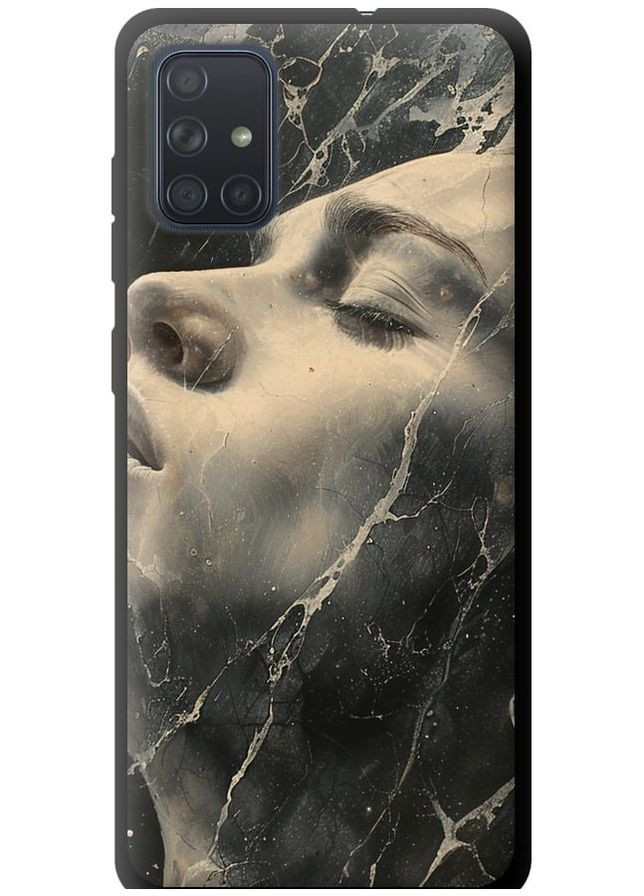 TPU черный чехол 'Мраморная женщина' для Endorphone Samsung Galaxy A71 2020 A715F (285708188)