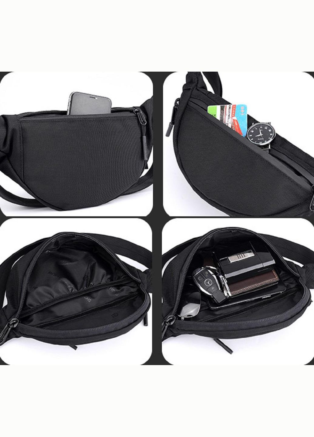 Стильна текстильна бананка сумка на пояс RoyalBag AT08-828 (282844663)