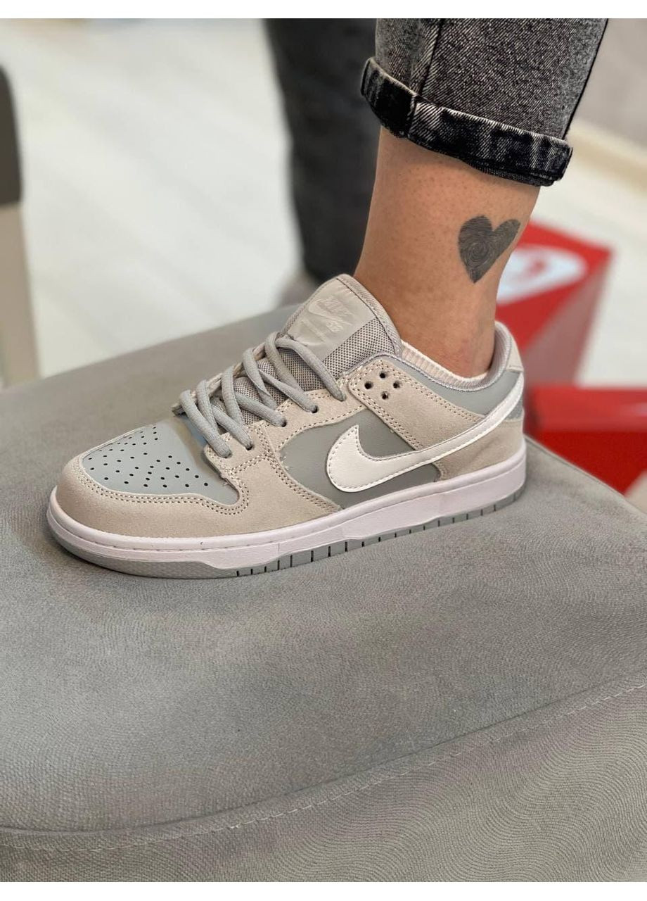 Серые демисезонные кроссовки мужские nike dunk disrupt grey white найк сб данк No Brand