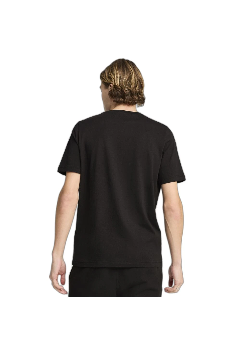 Чорна футболка ess elevated tee black 684726-01 Puma