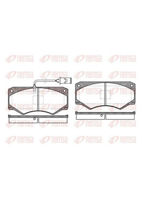 Колодки тормозные дисковые Remsa (345754999)