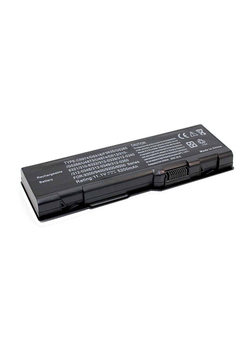 Акумулятор для ноутбука C5974 Inspiron 6000 11.1 V Black 5200mAh OEM Dell (396673684)