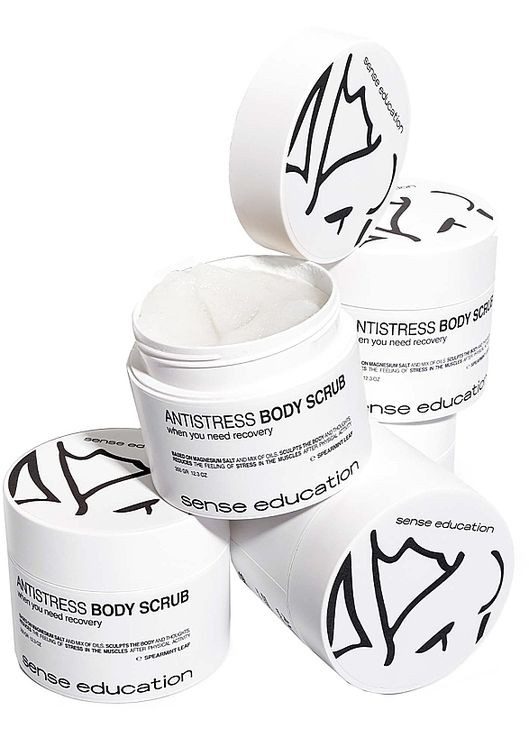 Скраб-антистрес для тіла з магнієвою сіллю Body Scrub 350g (1389512-21118828) Sense Education (368620816)