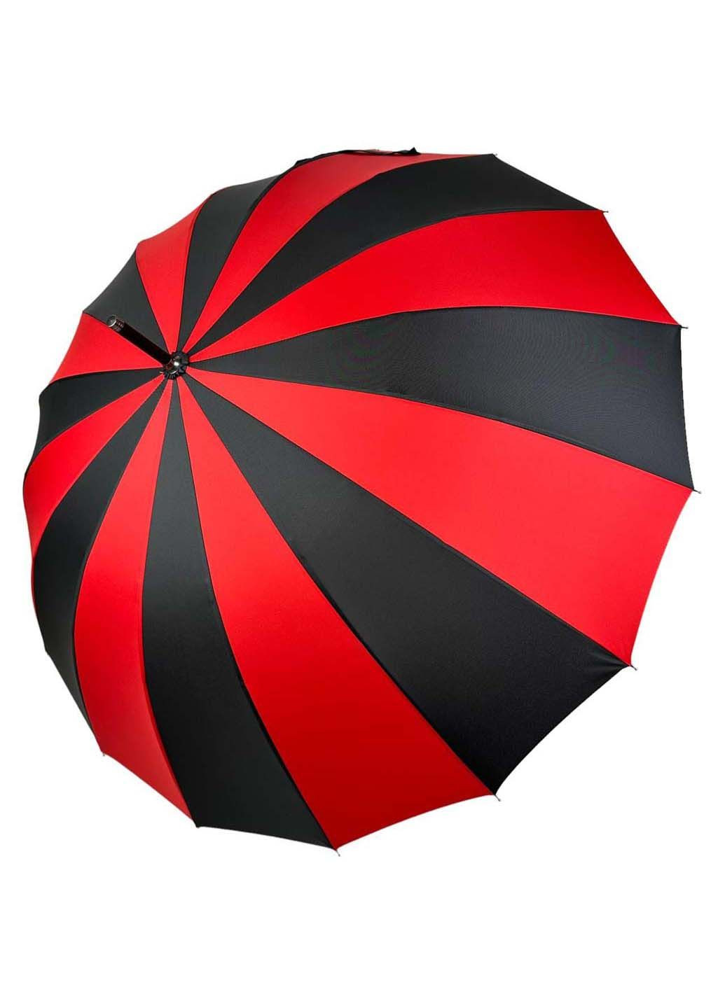 Женский зонт-трость на 16 спиц с контрастными секторами Toprain (289977461)