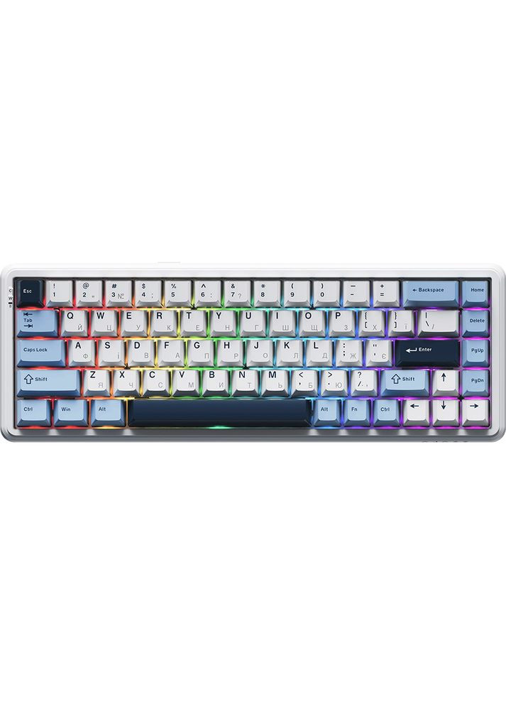 Клавиатура AK680 MAX RGB (8+8K) White-Dark Blue (AK680-M-BWD-A) Ajazz (351363979)