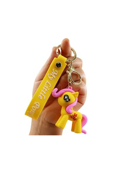 Пони брелок желтый my little pony креативный мультяшный брелок силиконовый брелок для ключей креативная подвеска 7 см Shantou (290012012)
