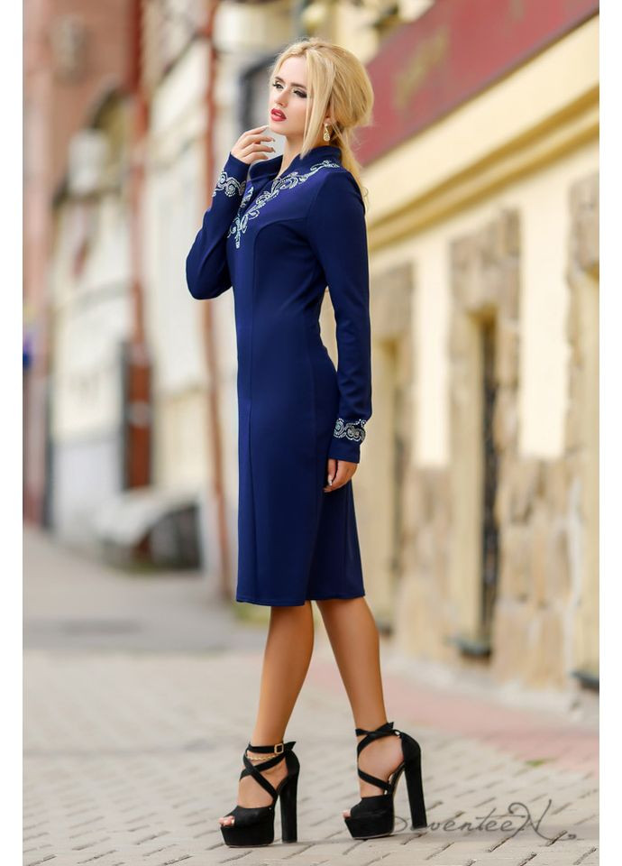 Синее платье 442.1000 Seventeen