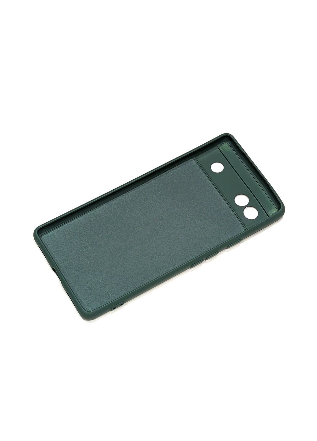 Силіконовий чохол для Google Pixel 6A Хакі мікрофібра soft touch Viseaon (322211976)