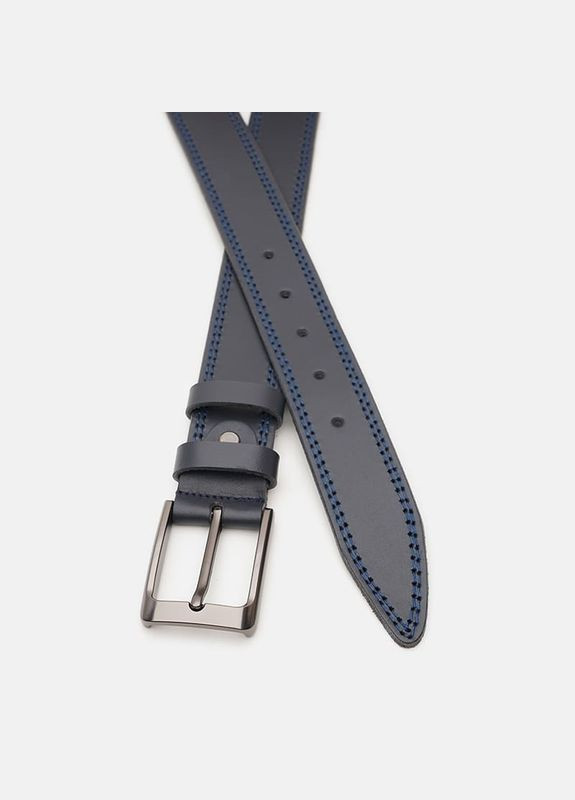 Чоловічий шкіряний ремінь V1115FX48-navy Borsa Leather (359377377)