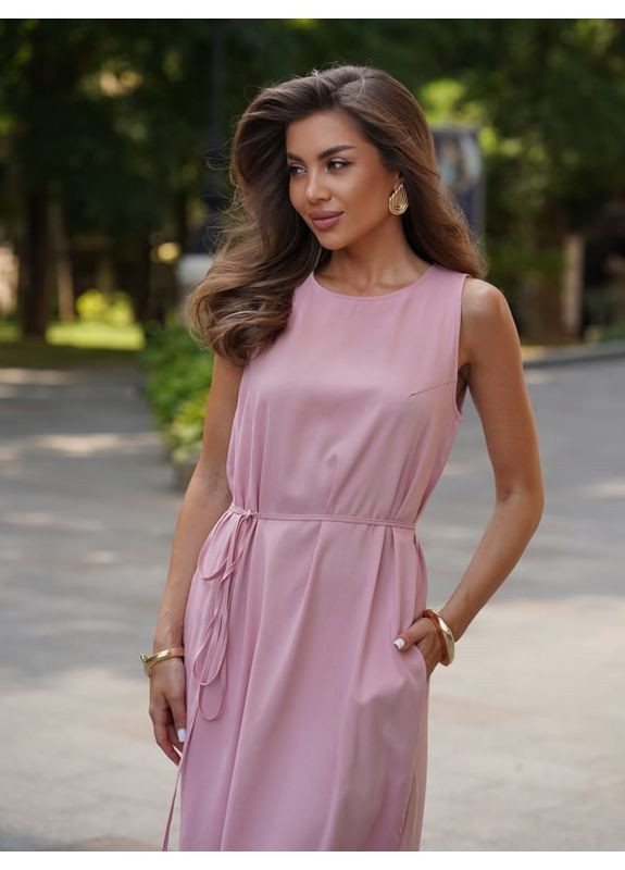 Рожева плаття 15264a рожеве ISSA PLUS однотонна