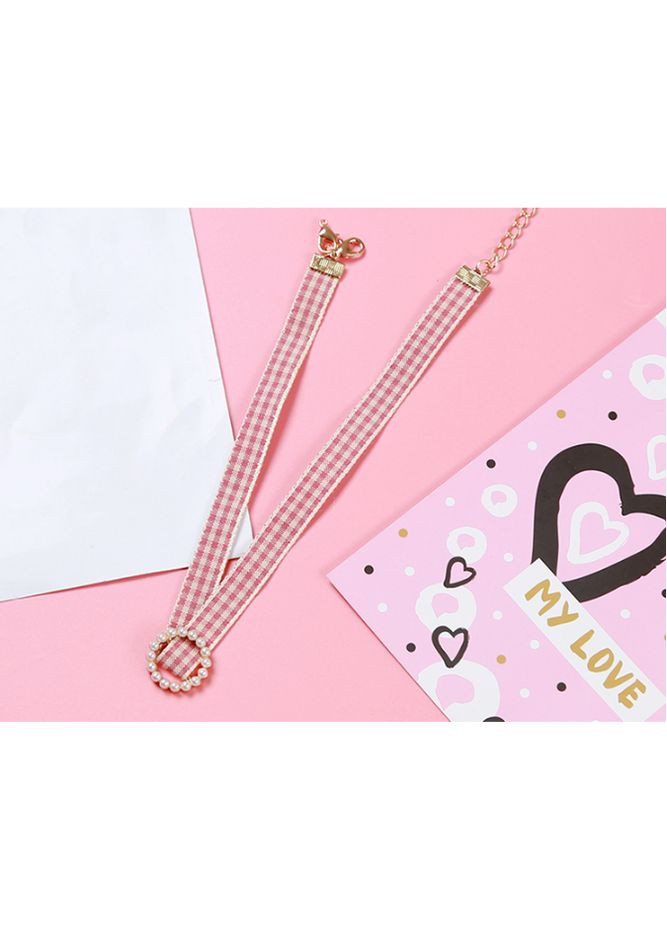 Чокер жіночий на шию, стильний і милий, у клітку «Cute girl» ( ) China (367623200)