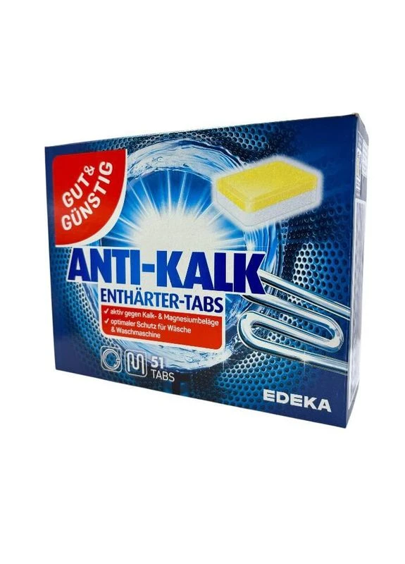 Таблетки від накипу Gut & Gunstig Anti-Kalk Tabs 51 шт. G&G (382748787)