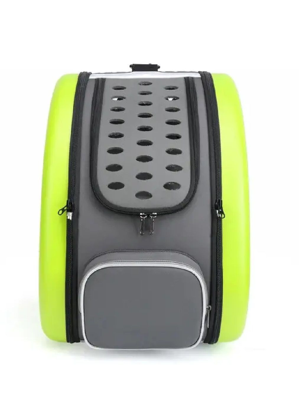 Сумка переноска жорсткий каркас для тварин котів собак з вентиляцією кишенями підстилкою 50x32x36 см (477276-Prob) Зелена Unbranded (296259928)