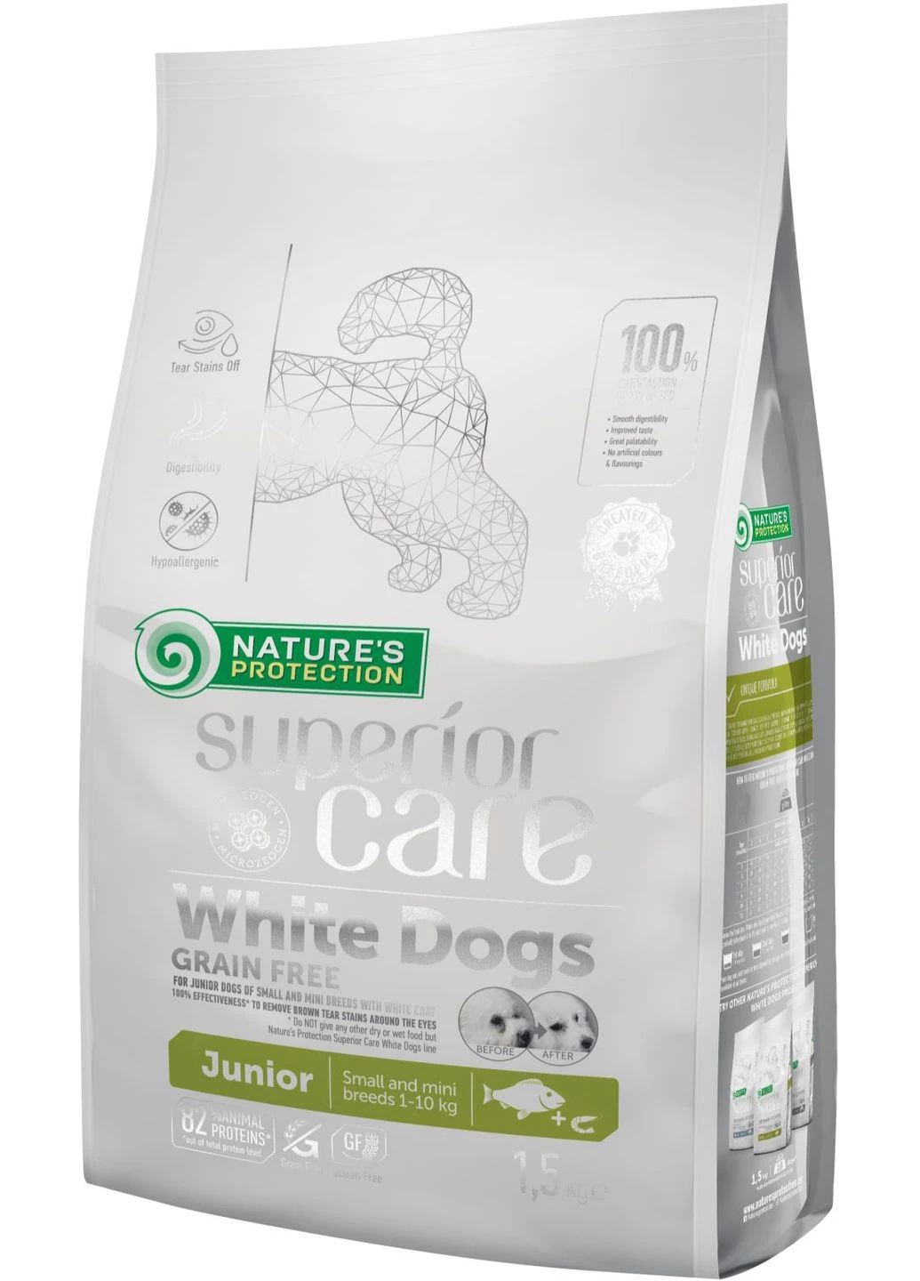 Сухой беззерновой корм для юниоров Superior Care Dogs Grain Free Junior Small and Nature's Protection (364788288)