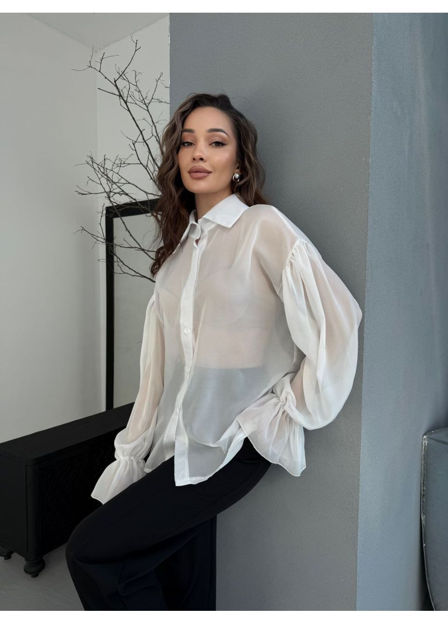 Молочна блуза жіноча оверсайз Style Point