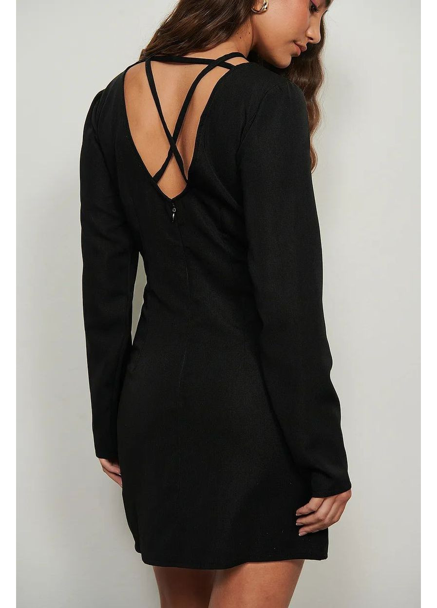 Черное платье демисезон,черный, NA-KD