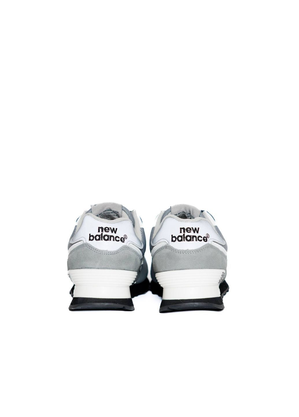 Сірі Осінні кросівки чоловічі new balance grey silver black No Brand 574