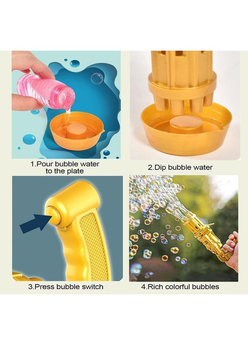 Генератор мыльных пузырей Bubble Gun Blaster "Пулемет" Bambi BB-04893 No Brand (330609420)