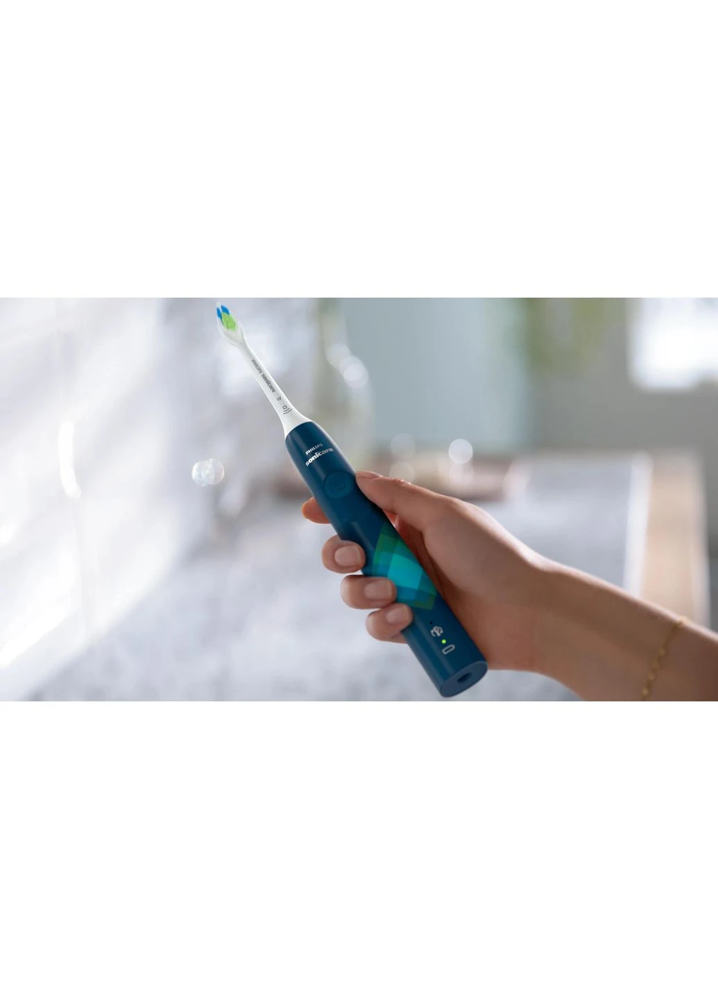 Електрична зубна щітка Sonicare 4100 Series, 31 000 коливань на хвилину, 1 насадка, синя. Philips (381228626)