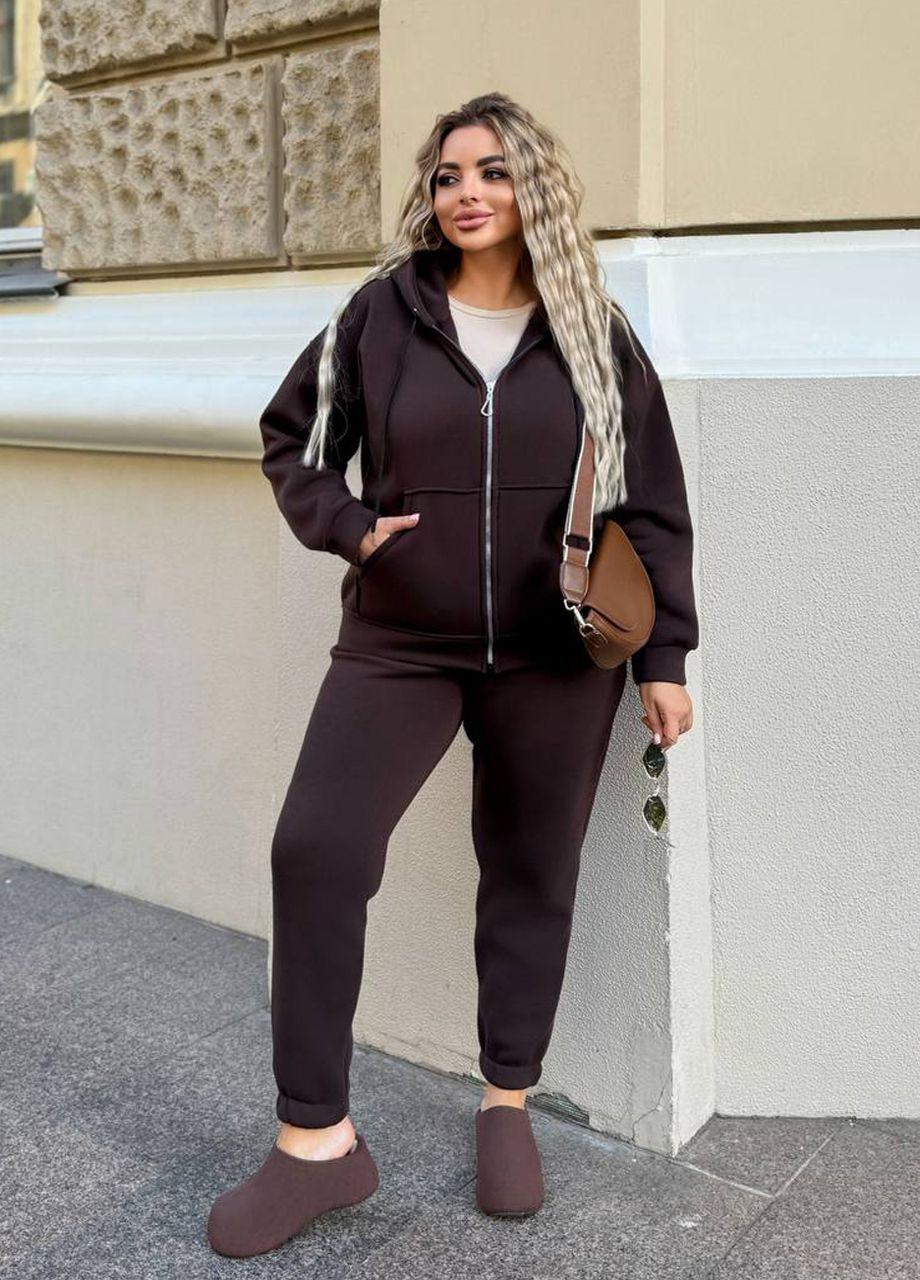 Жіночий спортивний костюм трикотаж тринитка з начосом Modena (356672807)