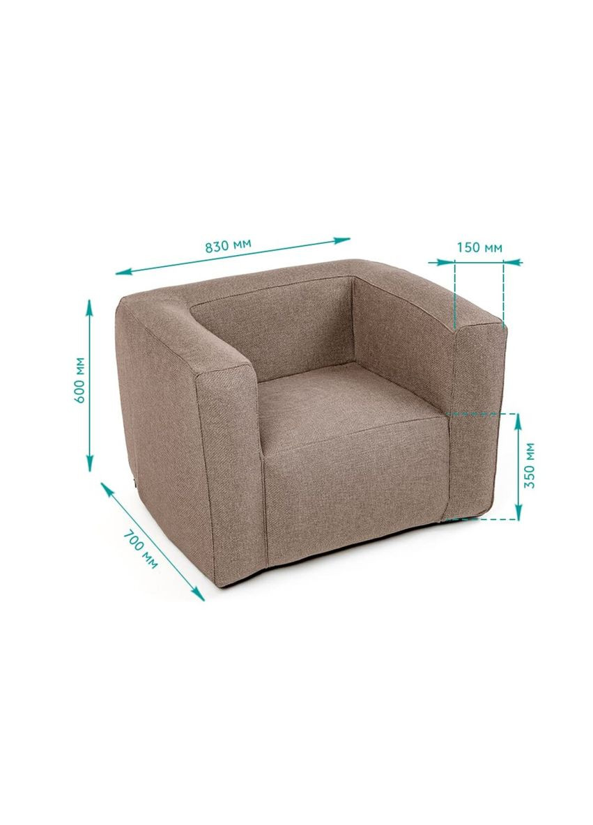 Комплект надувной мебели диван и кресло Коричневый SW-00002656 Sticker Wall (316475956)