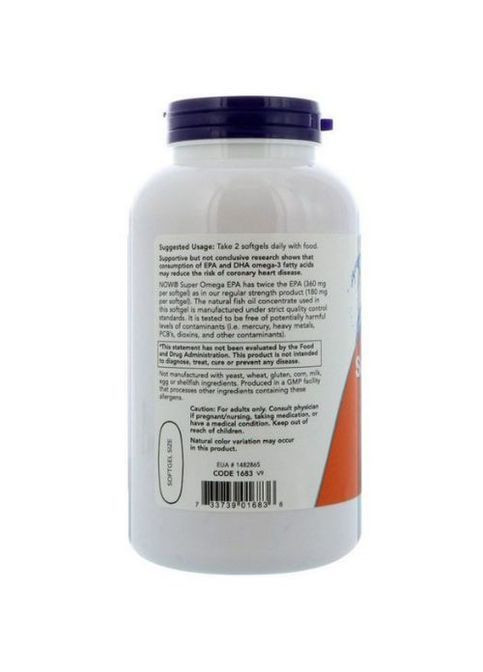 Super Omega EPA 1200 mg 360/240 120 Softgels Now Foods (362418955)
