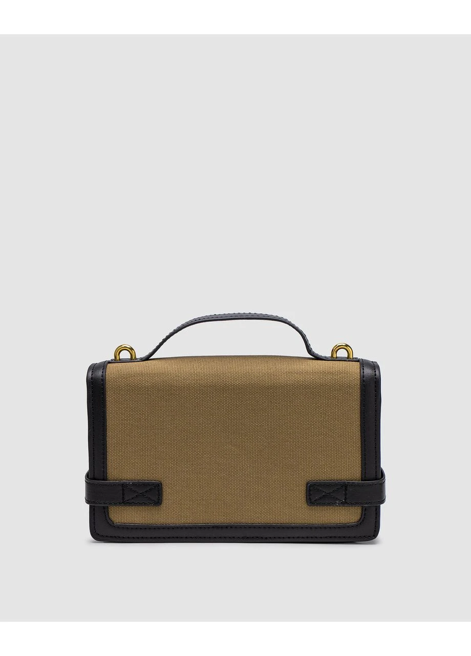 Сумка жіноча Balmain B-Buzz 24 Black Khaki No Brand (355342353)