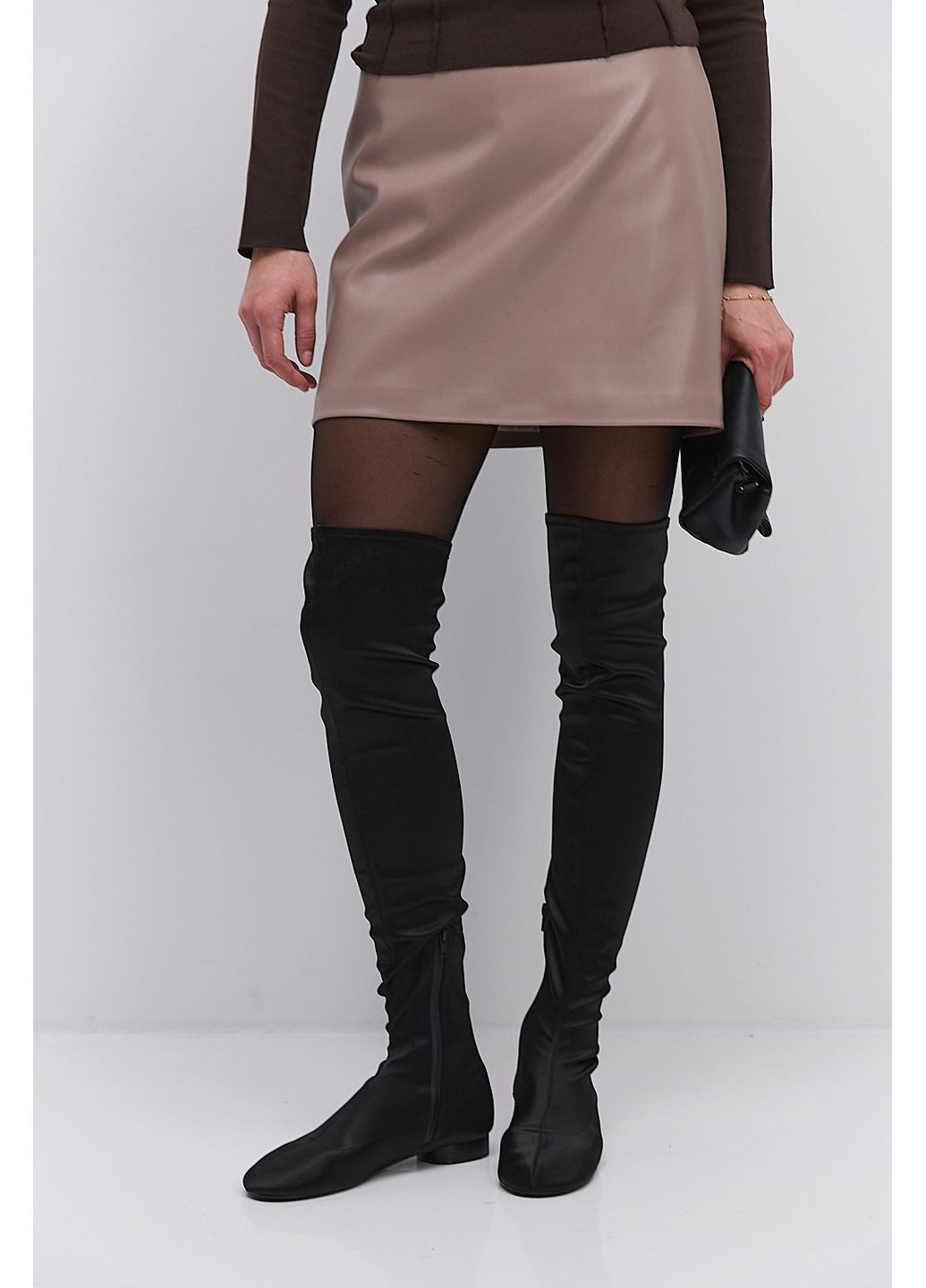 Коротка спідниця з екошкіри Arjen (369327140)