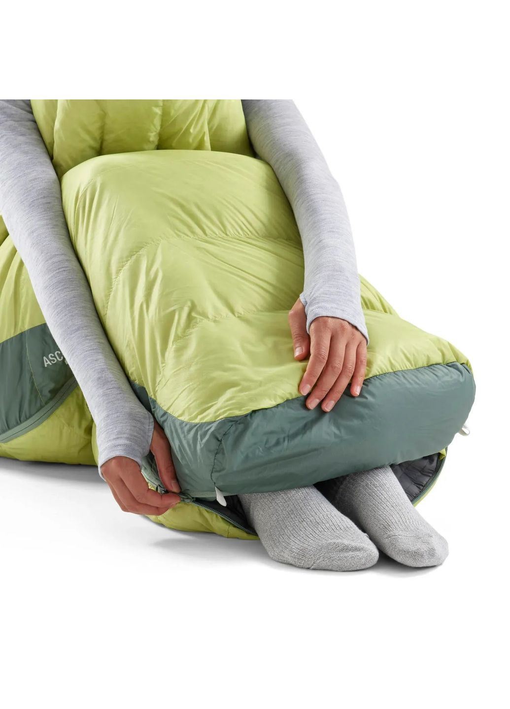 Спальний мішок жіночий Ascent Women's -9C/15F Regular Зелений-Жовтий Sea To Summit (312485036)