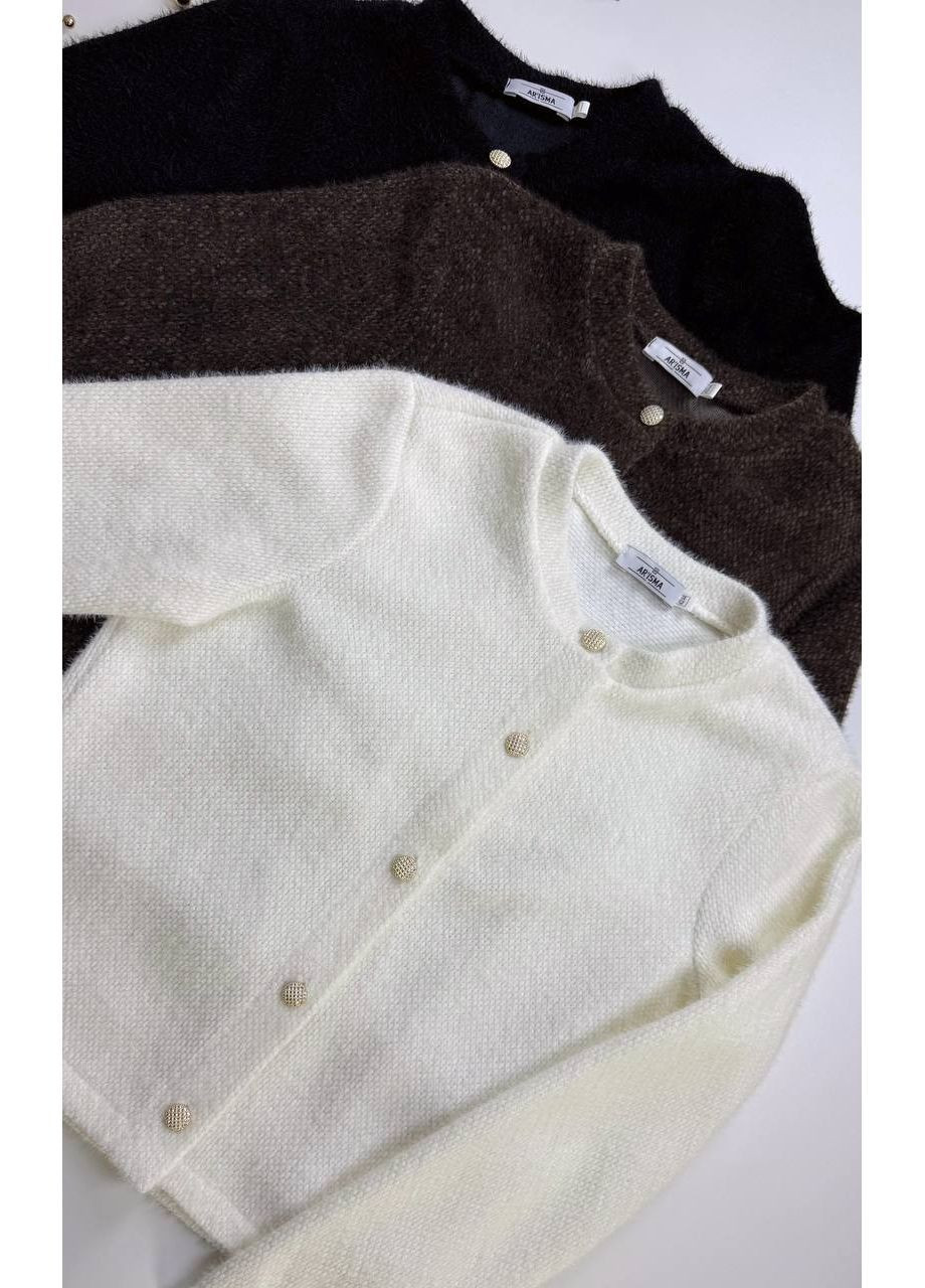 Кофта на ґудзиках Ангора травка прямого крою Україна (367047228)