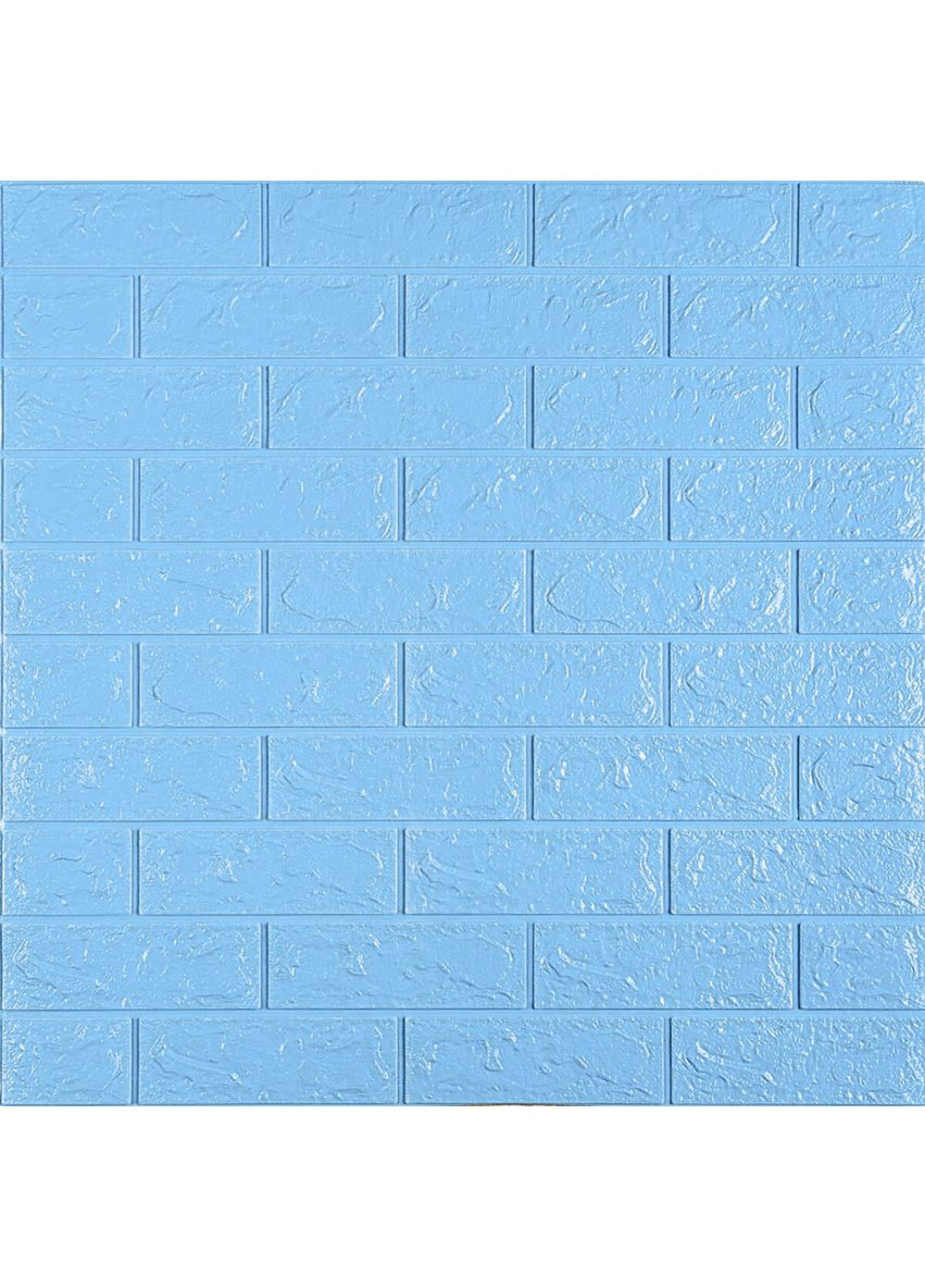 3D панель самоклеюча 700х770х5мм цегла Блакитна (005-5) SW-00000297 Sticker Wall (362115506)