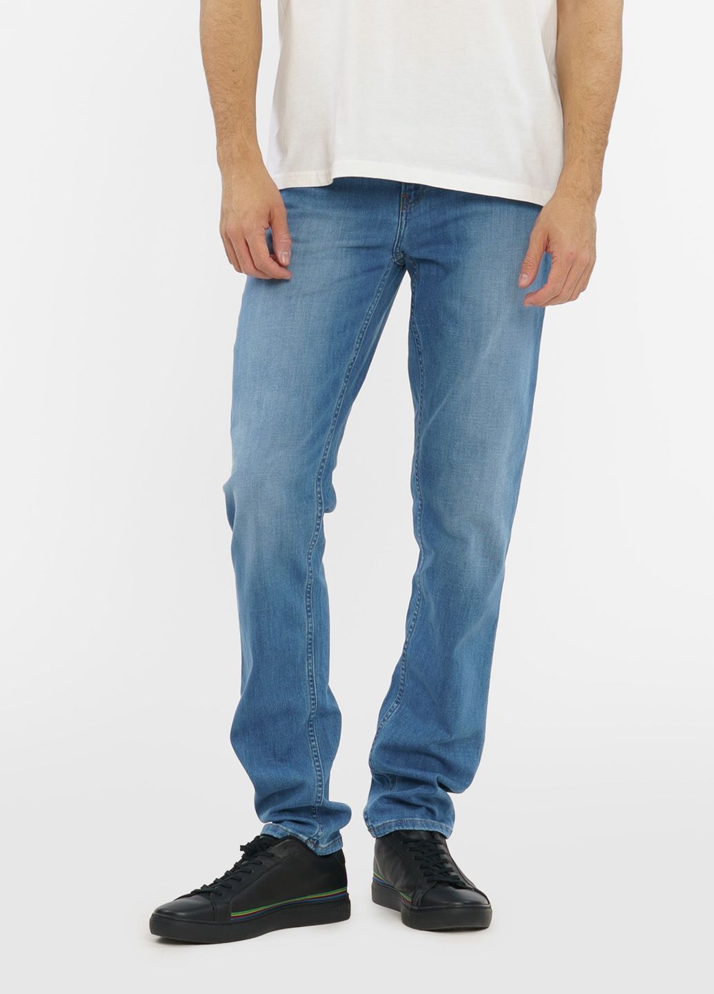 Голубые летние джинсы Trussardi