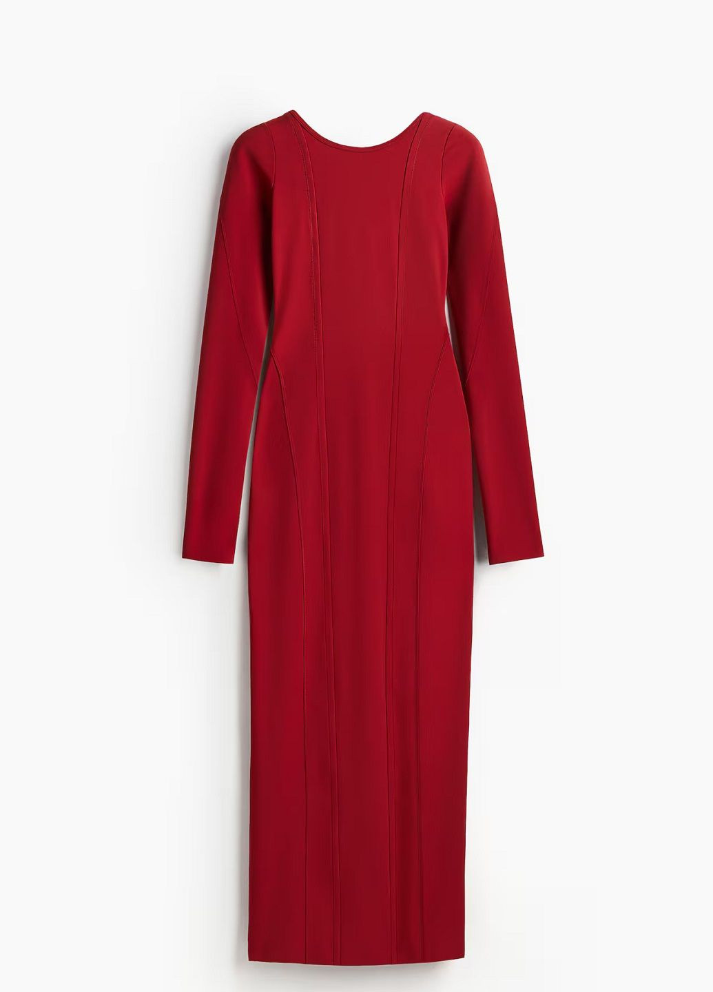 Темно-червона ділова сукня H&M однотонна