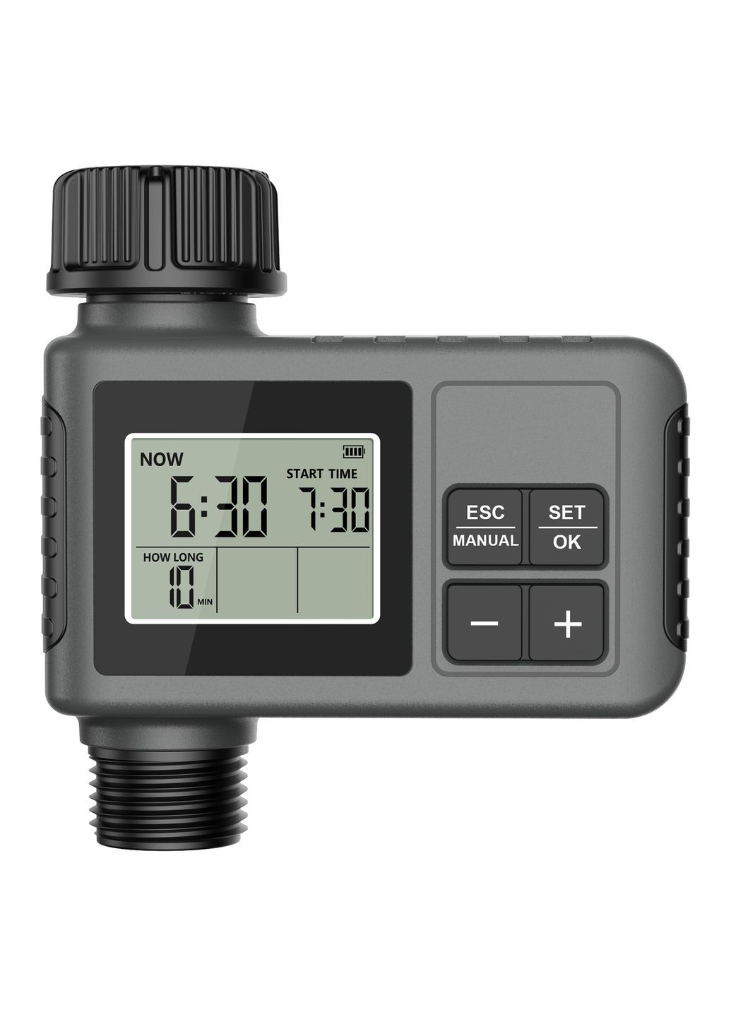 Таймер полива SGW01 Таймер подачи воды с LCD экраном автоматический полив программирования до 15 дней Серый (М4320324) ECF (338620193)