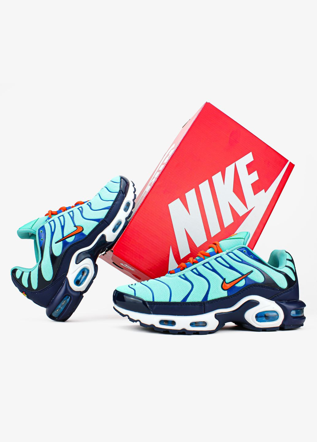 Синій Осінні кросівки чоловічі nike air max tn plus blue \ найк аір макс тн плюс сині No Brand