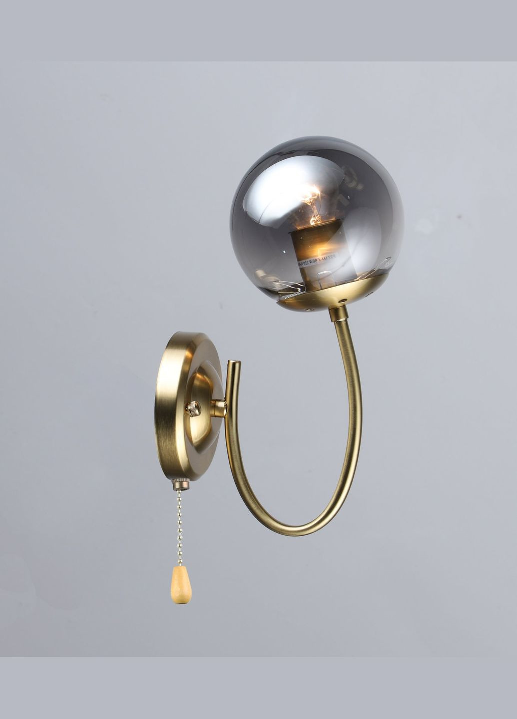 Бра з одним скляним плафоном N6609/1W (Мідь) Valeso (353746740)