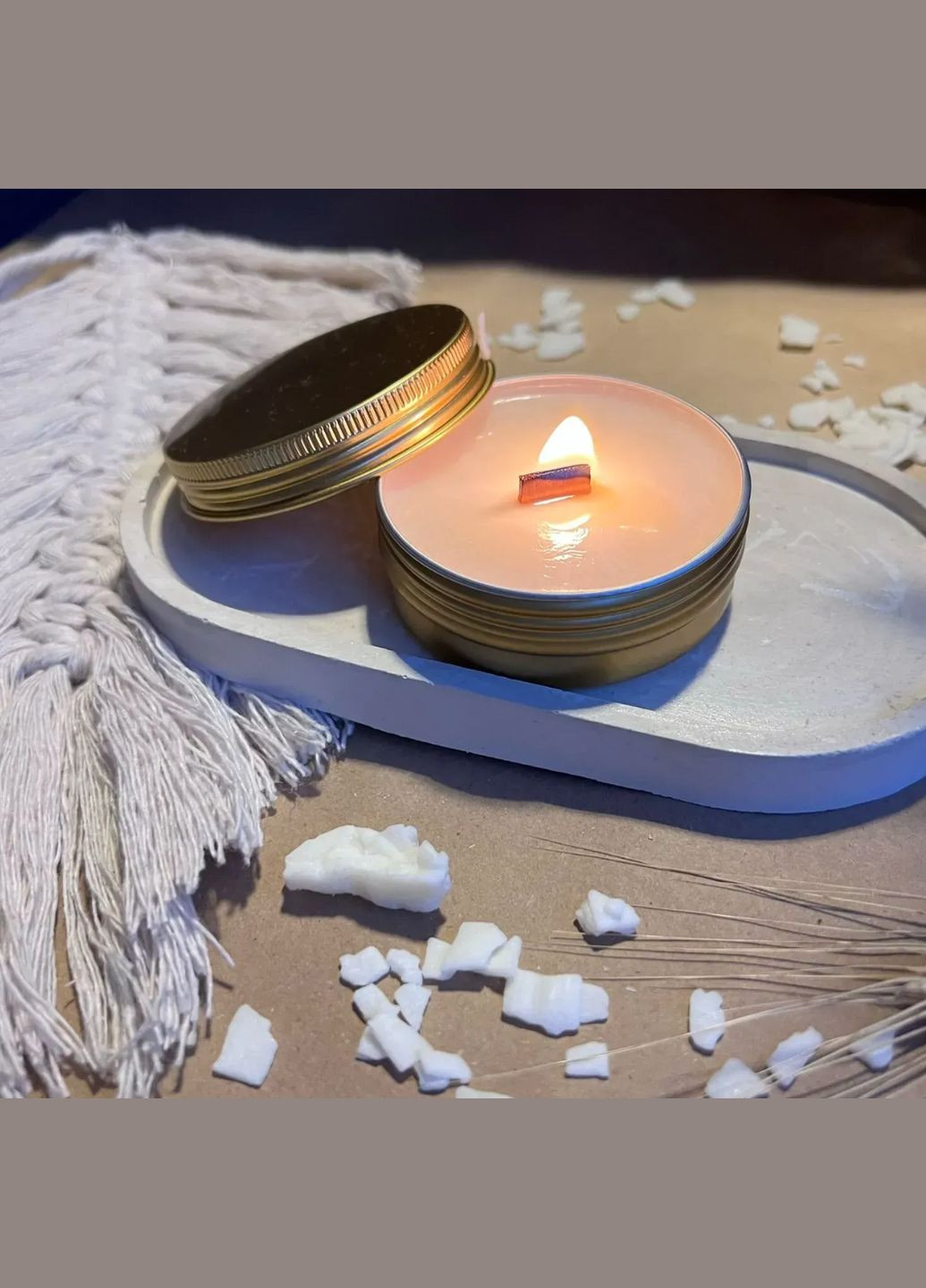 Массажная свеча с ароматом ириса и янтарного мускуса Iris and Amber Musk, 30 мл. L'amour (331145946)