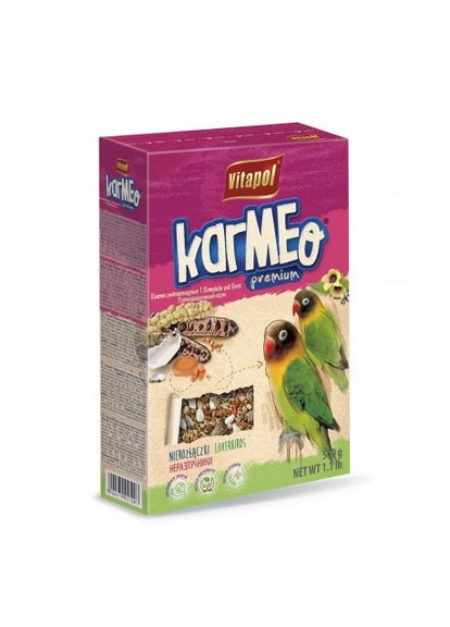 Полнорационный корм Karmeo Premium для неразлучников, 500 г Vitapol (339767554)
