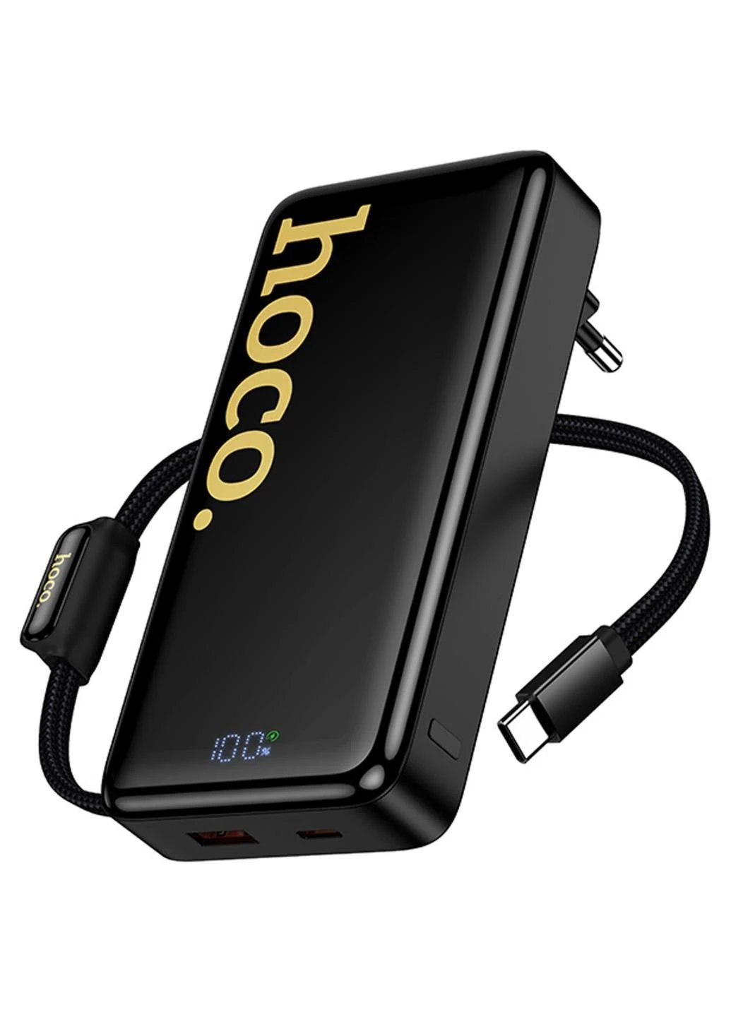 Портативний ЗП Power Bank Q45 Worrier 22.5W+PD20W with cable 10000 mAh Hoco (375744006)