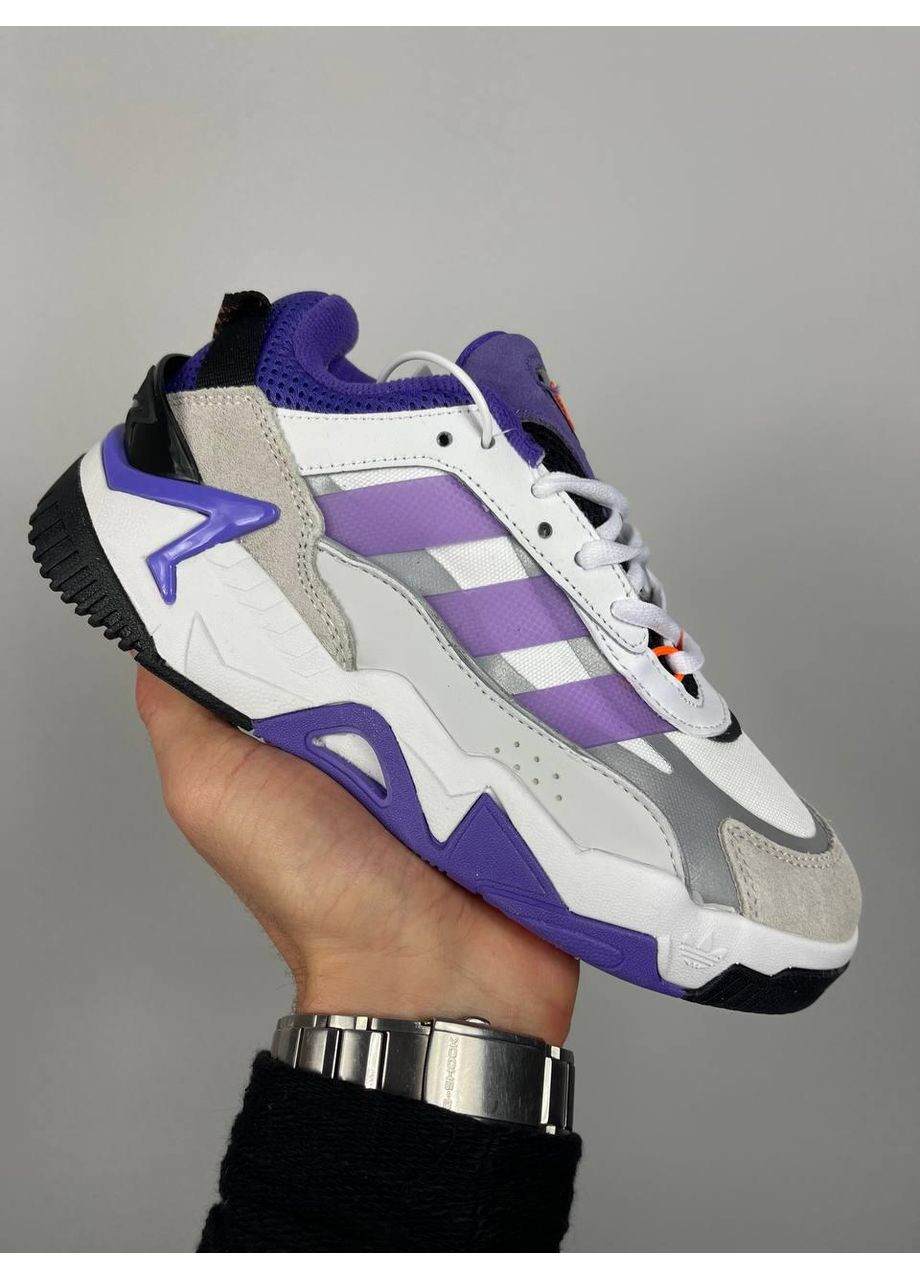 Білі Осінні кросівки чоловічі adidas niteball 2.0 ‘violet white’ gx0775 адідас найтбол No Brand