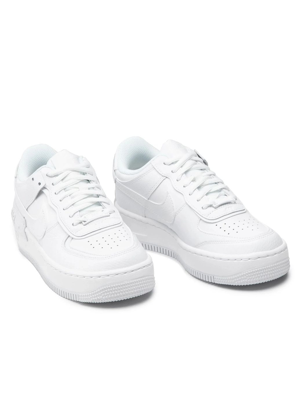 Кроссовки женские Air Force 1 Shadow CI0919-100 весна-осень кожа белые Nike белые всесезоны (361019901)