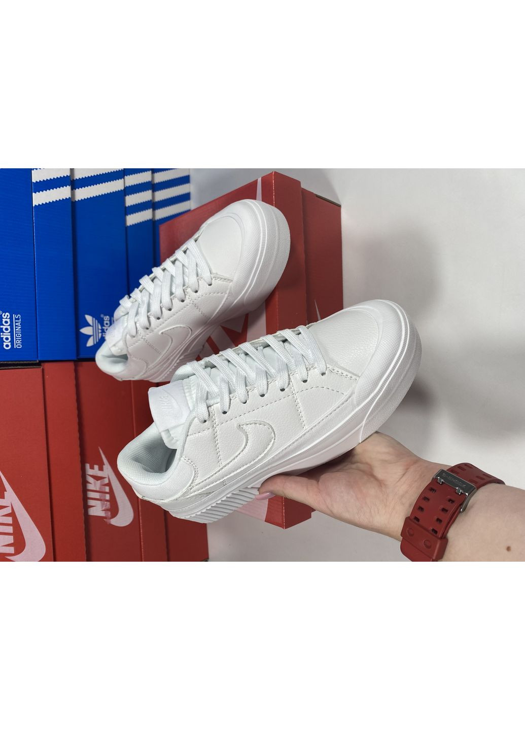 Білі Осінні кросівки чоловічі nike court vision white найк No Brand
