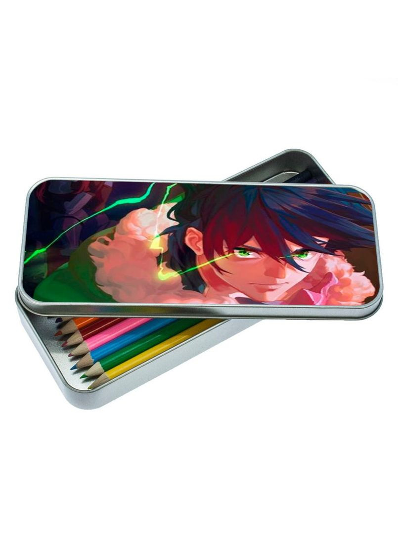 Органайзер для канцелярського приладдя металевий, кейс для дрібниць Сходження героя щита #003 7*18 см Silver No Brand (309158924)