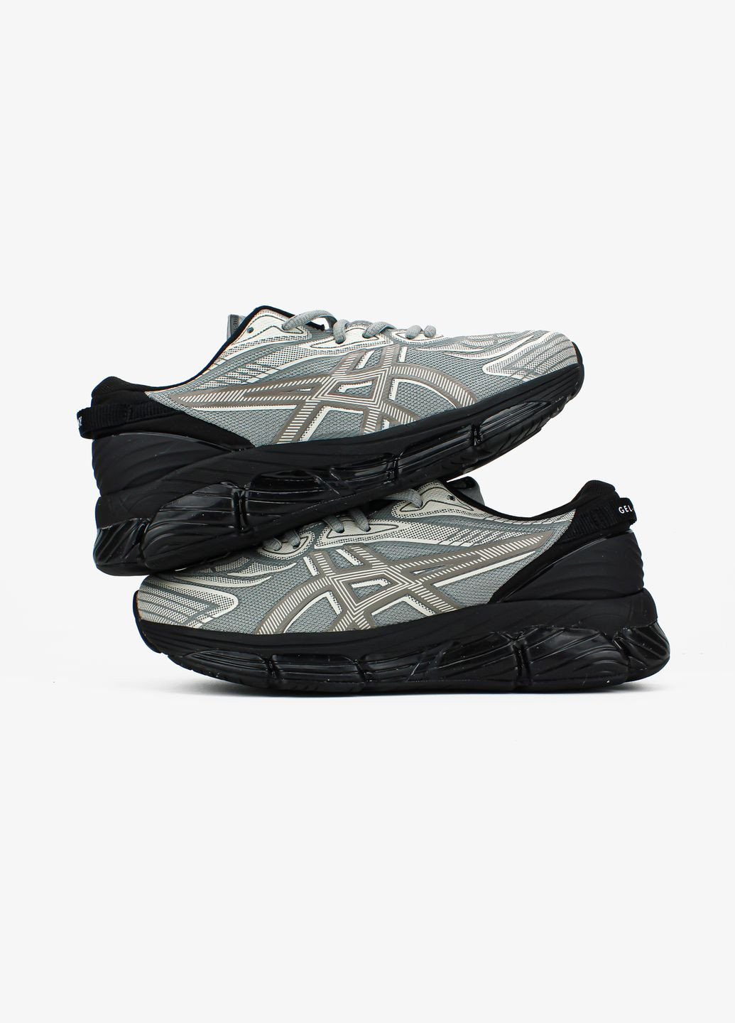 Серые всесезонные кроссовки мужские asics gel-quantum 360 x c.p. company gray black | асикс гель-квантинум 360 серые черные No Brand