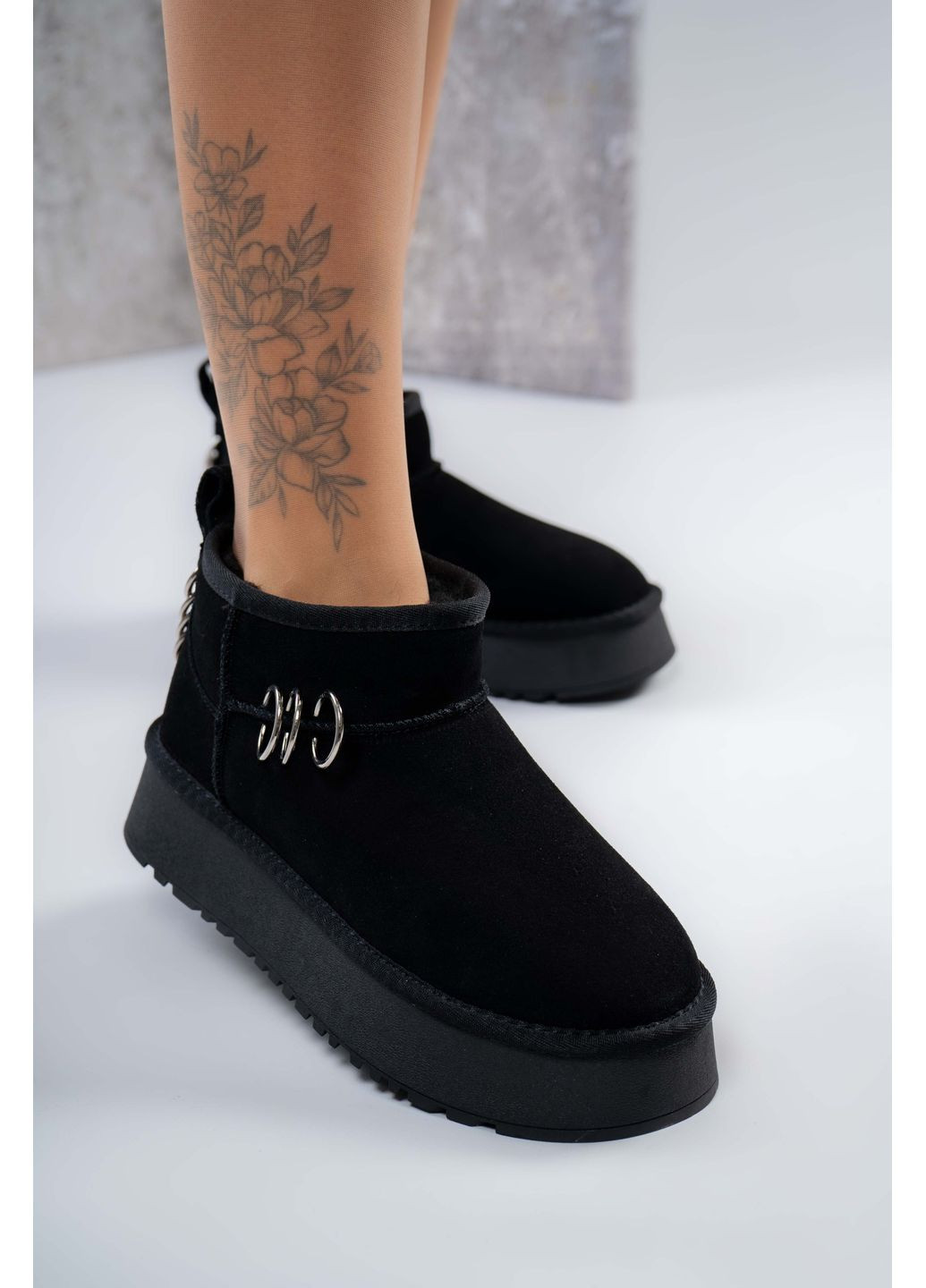 Уггі жіночі Натуральна замша чорні 346858 Where Uwear (370268991)