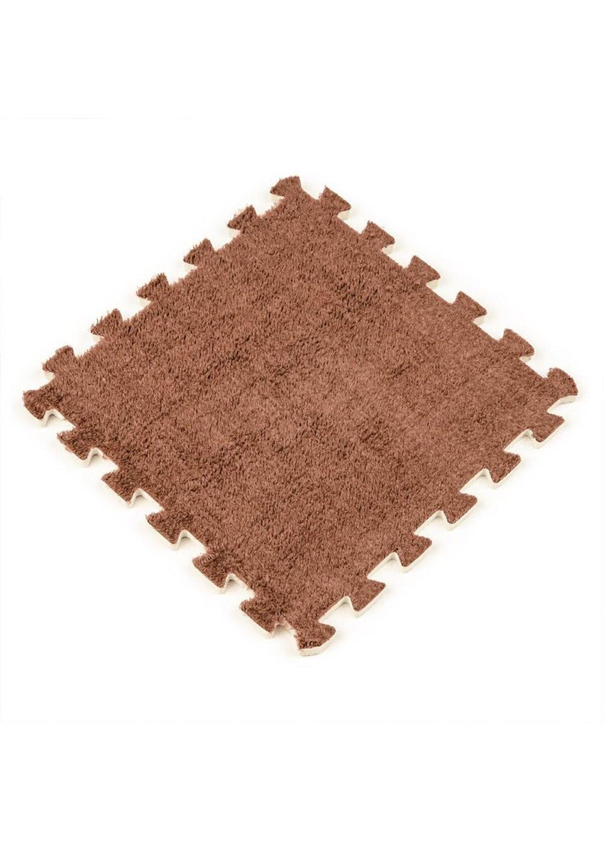 Пол-пазл плюшевый 30х30х1см Коричневый love-shopping Sticker Wall (354655419)