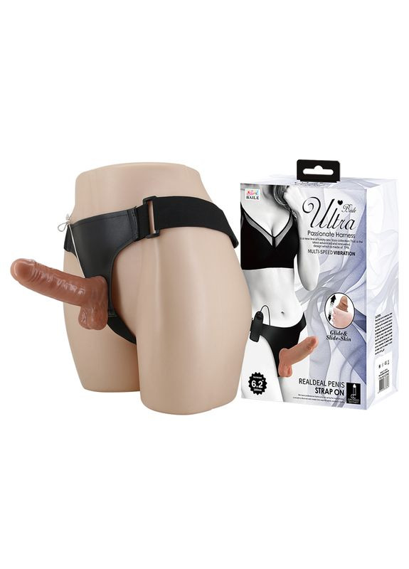 Страпон Ultra Vibrating Realdeal Penis Strap On 6.2 - CherryLove LyBaile (293819423)