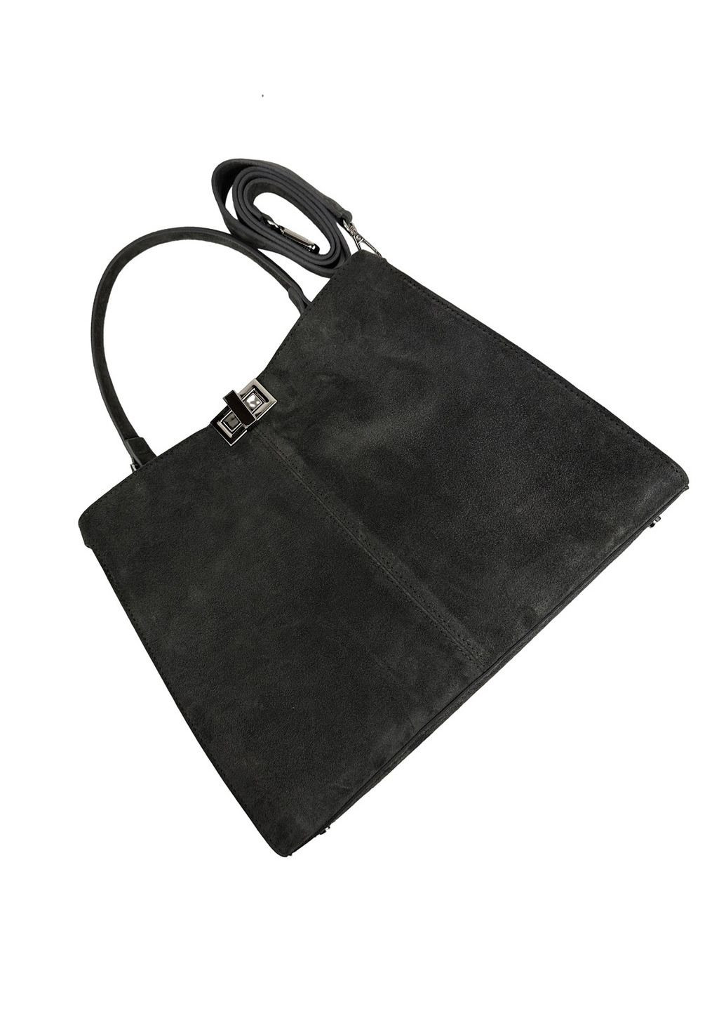 Классическая женская сумка шопер из натуральной замши. RoyalBag F-IT-76133 (331532807)